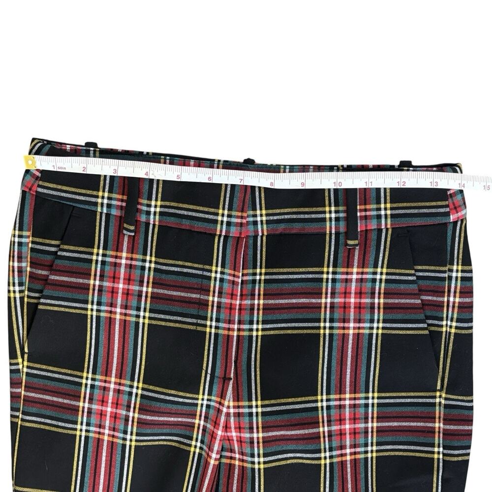 J Crew BC606 Sz‎ 0 NWOT Full-length Ruby Pant in Stewart Tartan Plaid Stretch - Picture 13 of 15